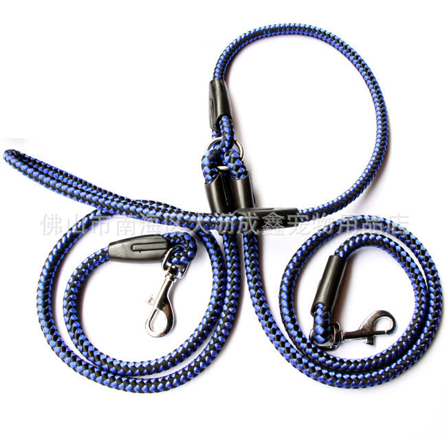 Double-Ended Traction Rope For Walking The Dog Hand-Double-Ended Traction Rope One Plus Two Leash Collar Pet Supplies Dog Collar the ultimate dog walker tool.