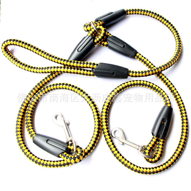 Double-Ended Traction Rope For Walking The Dog Hand-Double-Ended Traction Rope One Plus Two Leash Collar Pet Supplies Dog Collar the ultimate dog walker tool.