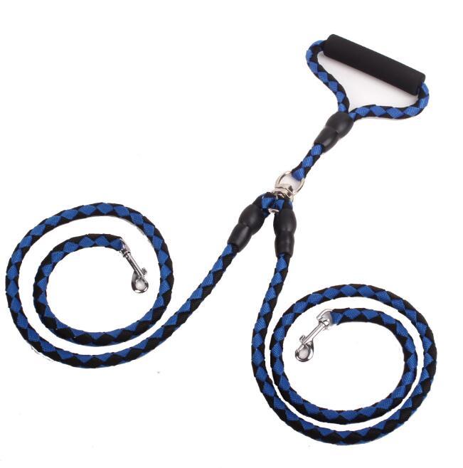 Double-Ended Traction Rope For Walking The Dog Hand-Double-Ended Traction Rope One Plus Two Leash Collar Pet Supplies Dog Collar the ultimate dog walker tool.